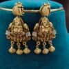 IMG_20260804_120653 One gram gold Jewellery | Long Green beads | Chain with Ganesh Locket and Earrings