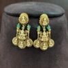 IMG_20260804_122952 One gram gold Jewellery | Long Antique Lakshmi kasula haram with green Crystals