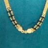 One Gram gold Jewellery | long black beads | with Corals with out locket | 24 inches