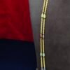 IMG_20260828_151158 30 inches 2 lines micro plated plain chain with multi color CZ beads