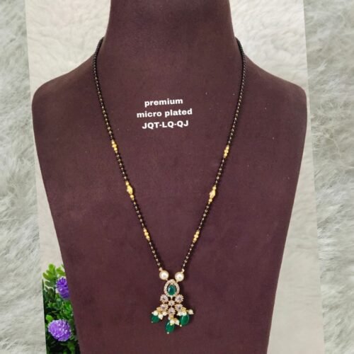 One gram gold black beads with victorian locket