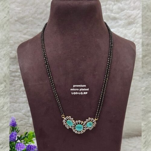 One gram gold black beads with Victorian locket One gram gold black beads with Victorian locket