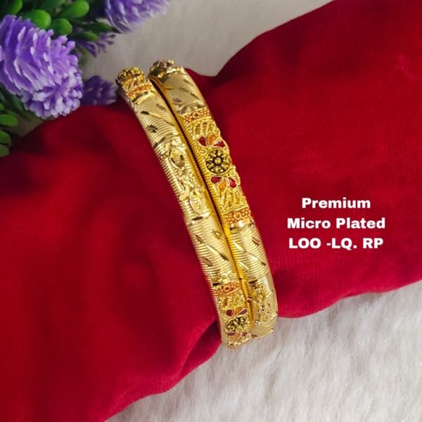 One gram gold plain bangles... One gram gold bangles