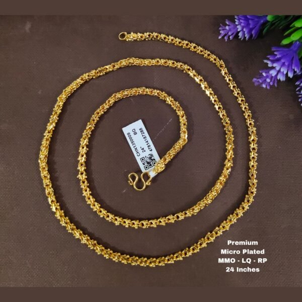 One gram gold Plain chains... One gram gold Thali chains... 24 inches..