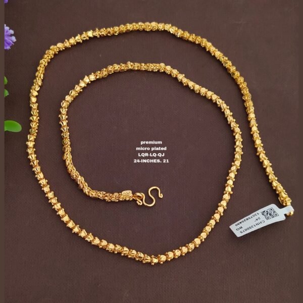 One gram gold Plain chains... One gram gold Thali chains... 24 inches..