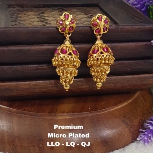 Lush Queens Jewellery Images (59) One gram gold earrings... One gram gold jumka. Earrings... Butta kammalu