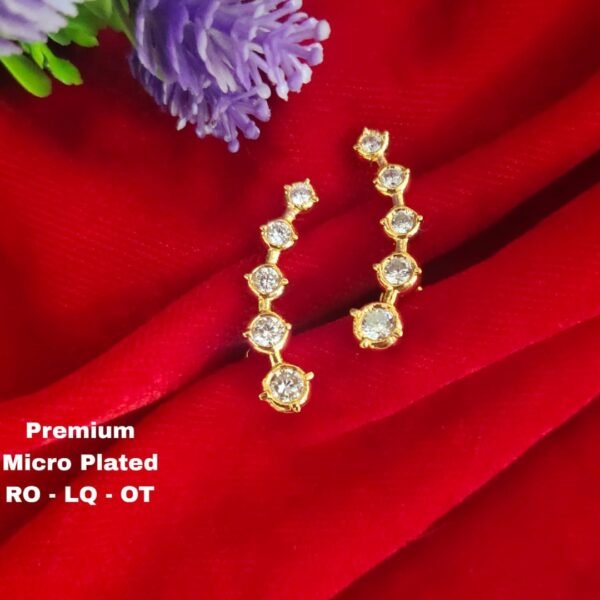 One gram gold ear rings One gram gold ear cuffs..