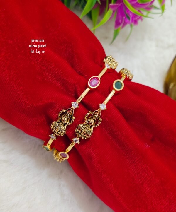 One gram gold Jewellery - One gram gold Bangles - Bridal Bangles - Function wear Bangles - South Indian Jewellery