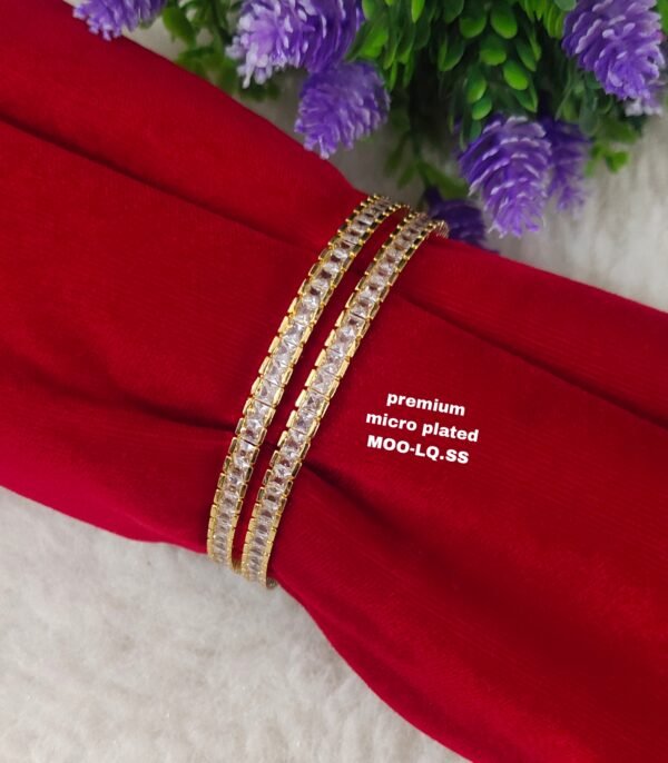 One Gram Gold Bangles - Bridal Bangles - Function Wear Bangles - South Indian Bangles