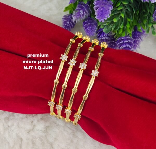 One gram gold Jewellery - One gram gold Bangles - South Indian Jewellery