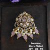 One gram gold Jewellery | One gram gold lockets | Victorian locket with baby pink beads
