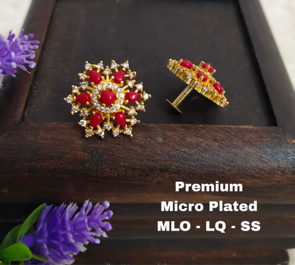 One gram gold Earrings | One gram gold studs | Earrings