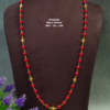 One Gram gold Jewellery | long black beads | with Corals with out locket | 24 inches