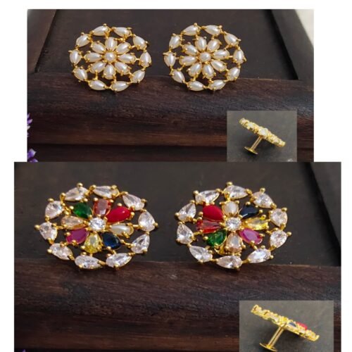 One gram gold earrings... One gram gold studs.. Earrings