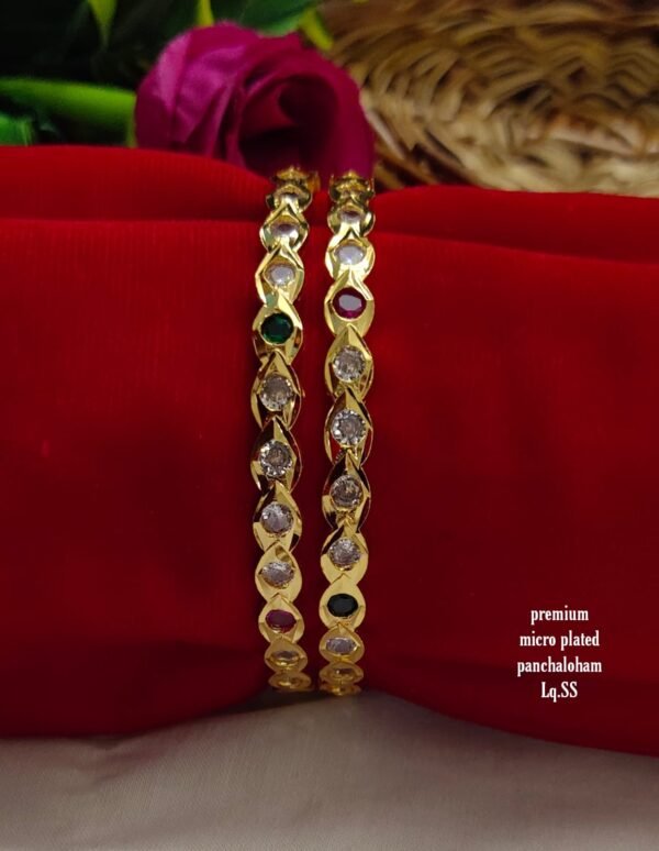 One gram gold Jewellery - One gram gold Bangles  - Lush Queens jewellery