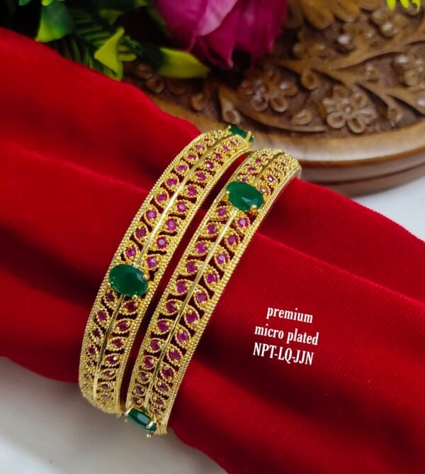 One gram gold Jewellery - One gram gold Banlges - Lush Queens jewellery