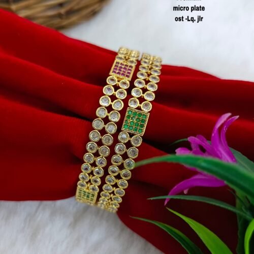 One gram gold Jewellery - One gram gold Bangles  - Lush Queens jewellery