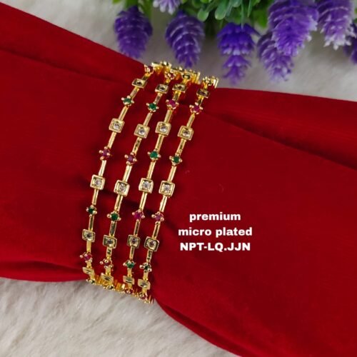 One gram gold Jewellery - One gram gold Bangles  - Lush Queens jewellery