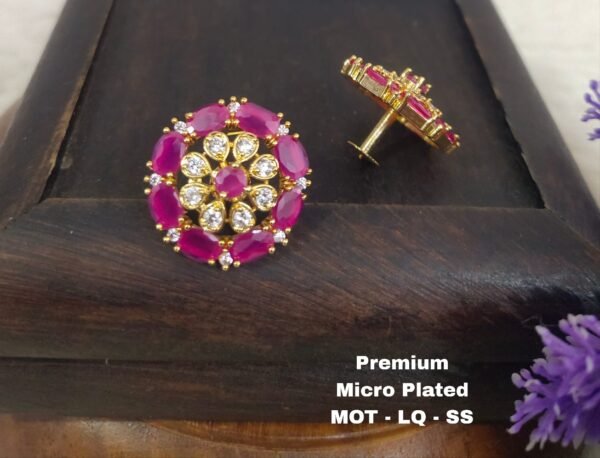 One gram gold Earrings - One gram gold Jewellery - Lush queens jewellery