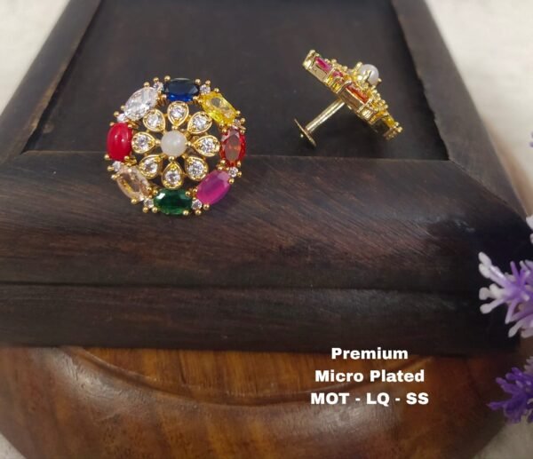 One gram gold Earrings - One gram gold Jewellery - Lush queens jewellery