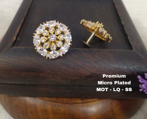 One gram gold Earrings - One gram gold Jewellery - Lush queens jewellery