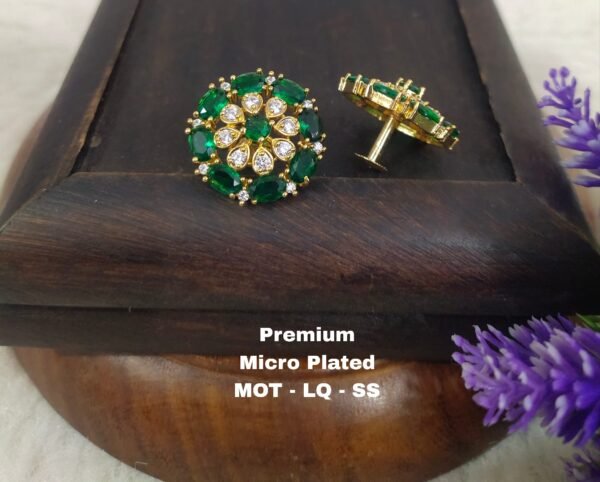 One gram gold Earrings - One gram gold Jewellery - Lush queens jewellery