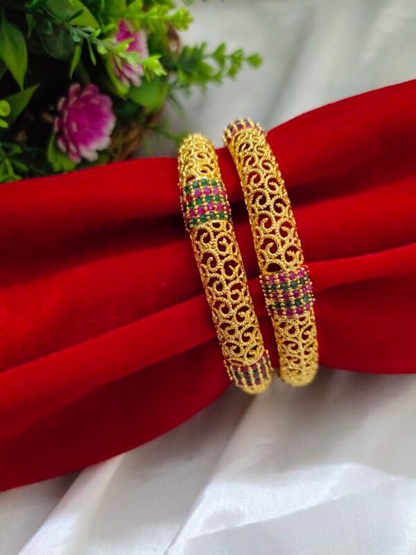 One gram gold Jewellery - One gram gold Banlges - Lush Queens jewellery