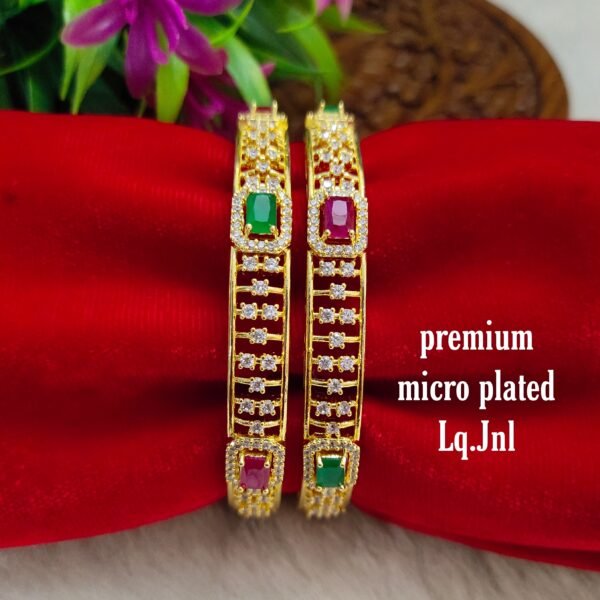 One gram gold Jewellery - One gram gold Bangles  - Lush Queens jewellery