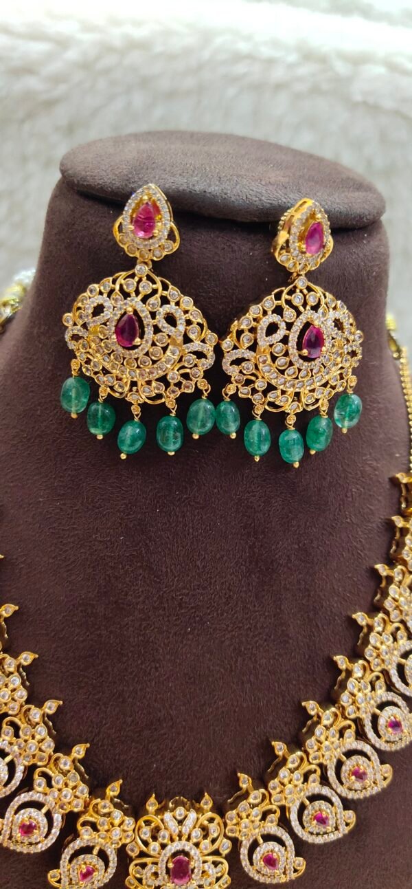 One gram gold Jewellery - South Indian Jewellery - One gram gold Necklaces