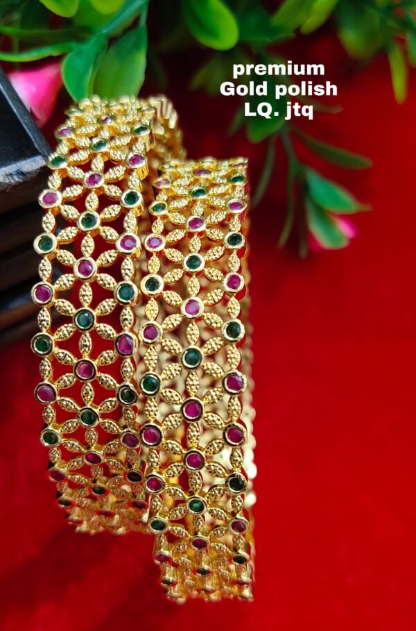 One gram gold Jewellery - One gram gold Banlges - Lush Queens jewellery
