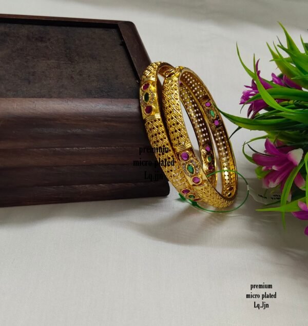 One gram gold Jewellery - One gram gold Bangles - Bridal BanglesC