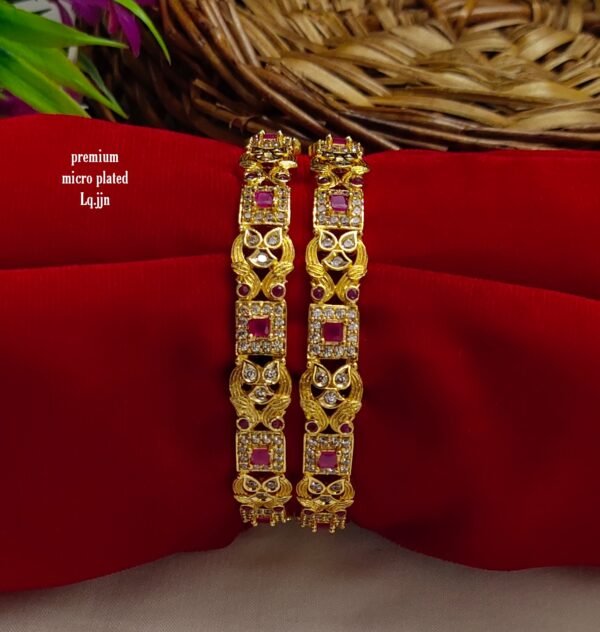 One gram gold Jewellery - One gram gold Banlges - Lush Queens jewellery