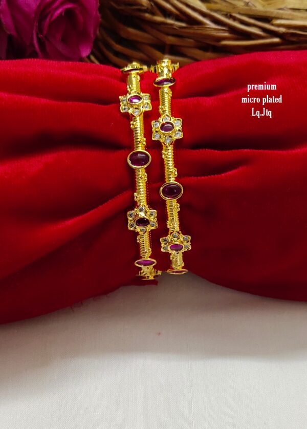 One gram gold Jewellery - One gram gold Banlges - Lush Queens jewellery