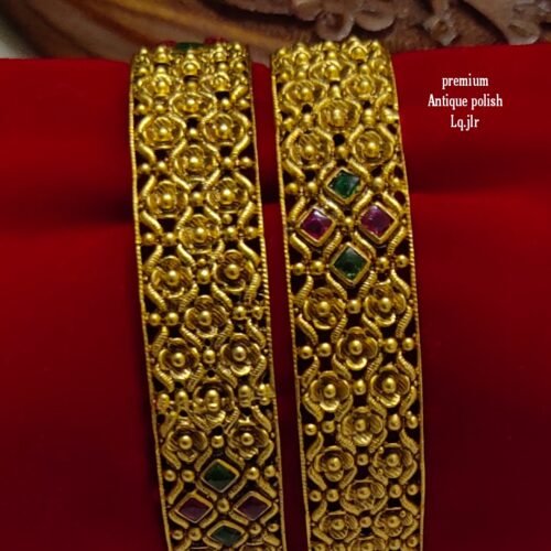 One gram gold Jewellery - One gram gold Bangles - Bridal Bangles - Function wear Bangles - South Indian Jewellery