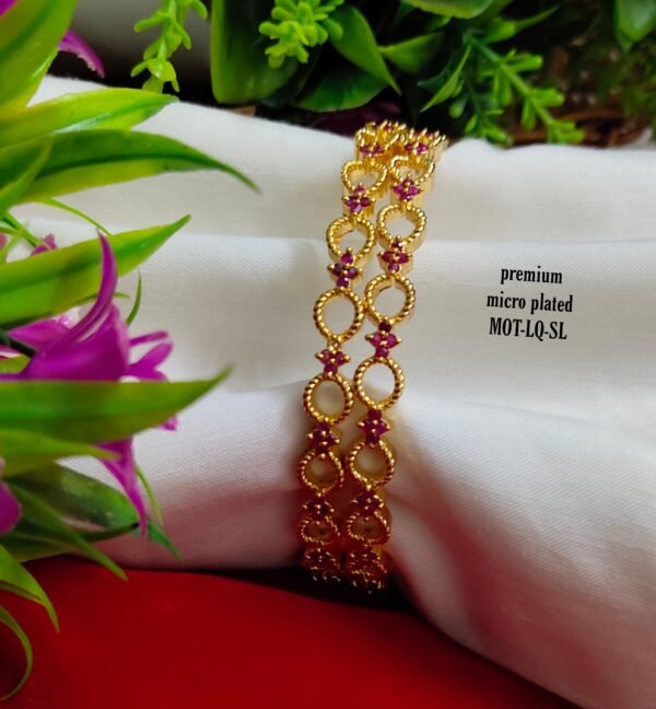 One gram gold Jewellery - One gram gold Banlges - Lush Queens jewellery