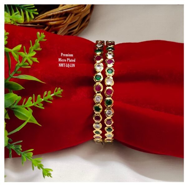 One gram gold Jewellery - South Indian Jewellery - One gram gold bangles