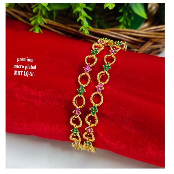 One gram gold Jewellery - One gram gold Banlges - Lush Queens jewellery