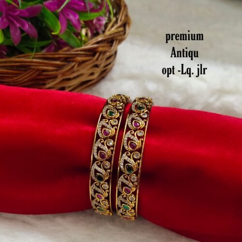 One gram gold Jewellery - One gram gold Bangles- South Indian Jewellery