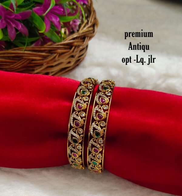 One gram gold Jewellery - One gram gold Bangles- South Indian Jewellery