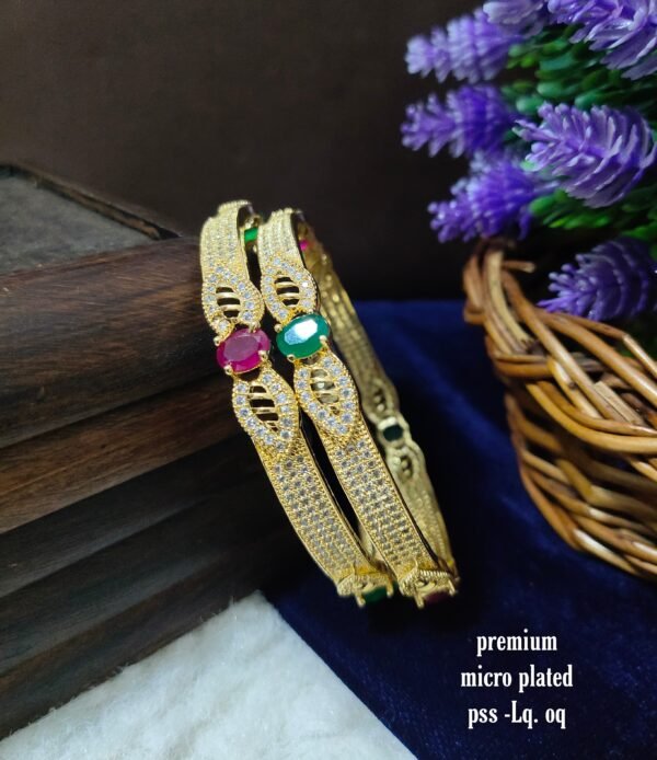 One gram gold Jewellery - One gram gold Banlges - Lush Queens jewellery