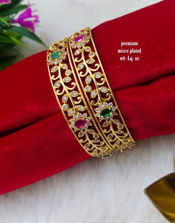 One gram gold Jewellery - One gram gold Bangles - Bridal Bangles