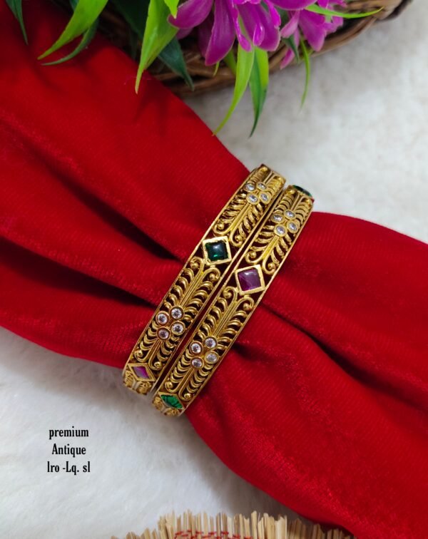 One gram gold jewellery - One gram gold bangles - Lush Queens Jewellery