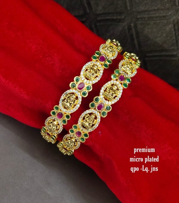 One gram gold Jewellery - One gram gold - Bangles Bridal Bangles - Function wear Bangles - South Indian Jewellery