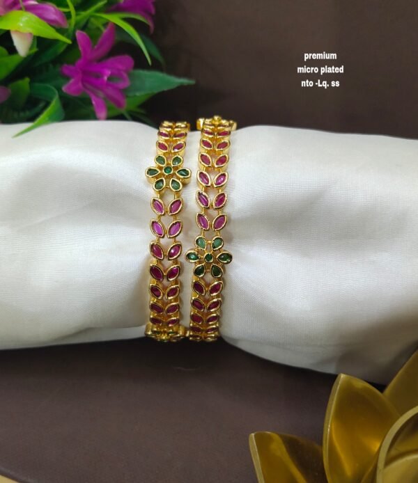 One gram gold Jewellery - One gram gold Banlges - Lush Queens jewellery