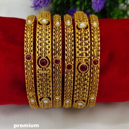 One gram gold Jewellery - One gram gold Bangles - Function wear Bangles