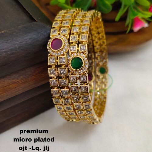 One gram gold Bangles - One gram gold Jewellery - Bridal Bangles