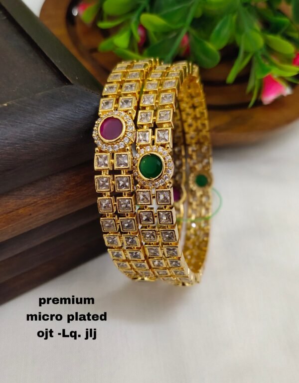 One gram gold Bangles - One gram gold Jewellery - Bridal Bangles