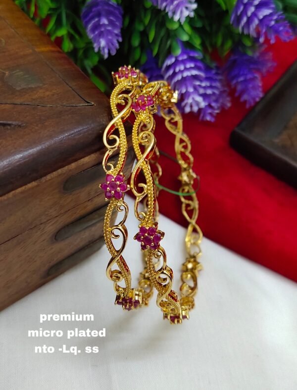 One gram gold Jewellery - One gram gold Banlges - Lush Queens jewellery