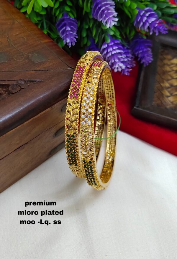One gram gold Jewellery - One gram gold Banlges - Lush Queens jewellery
