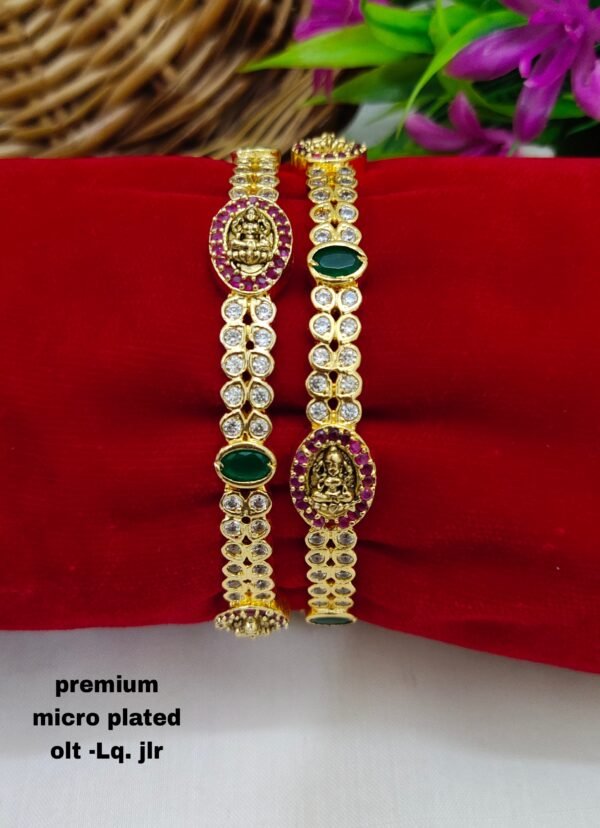 One gram gold Jewellery - One gram gold Bangles  - Lush Queens jewellery
